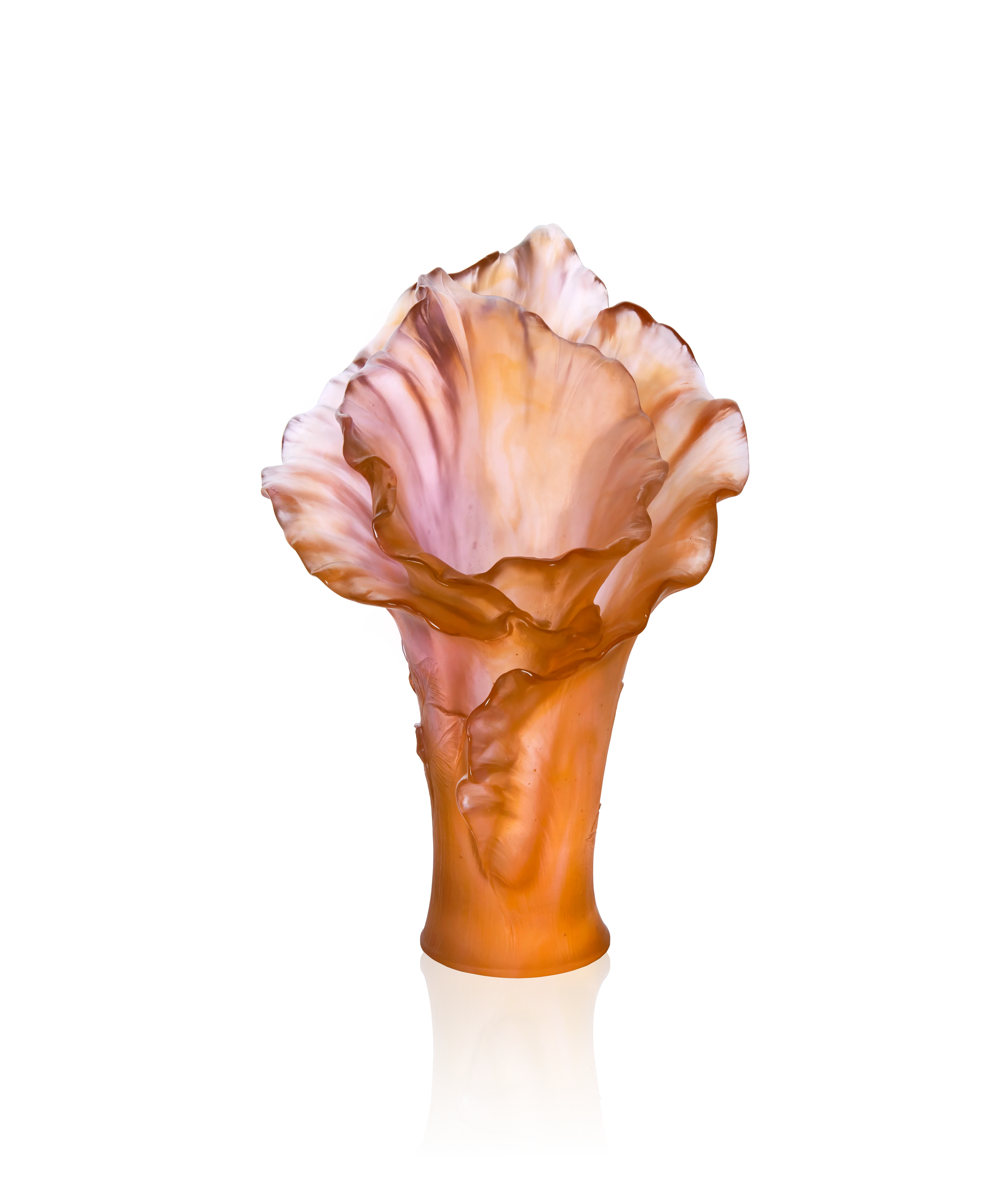 Arum Vase grand modèle Ambre-rose