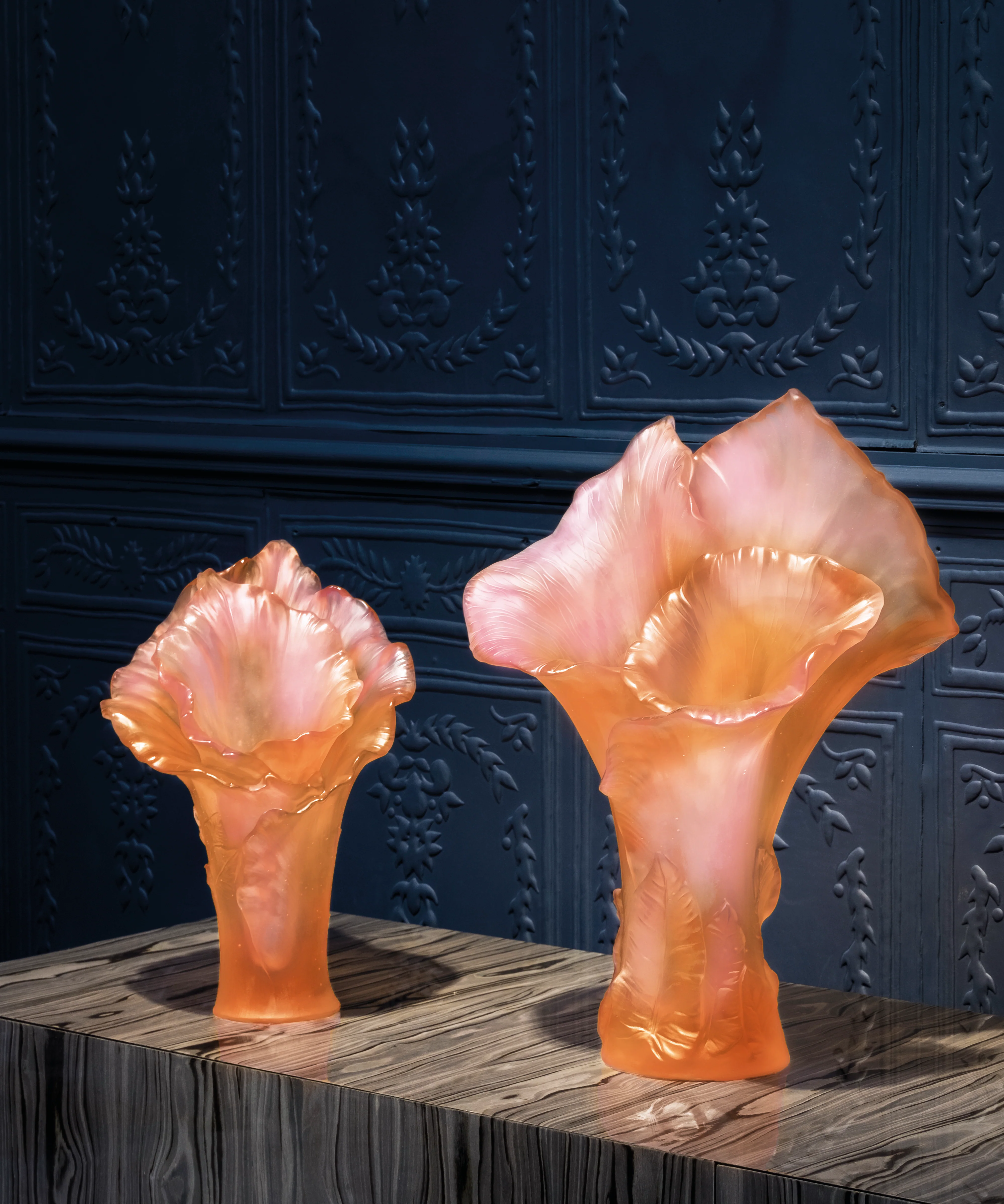 Arum Vase magnum Ambre-rose - Image 2