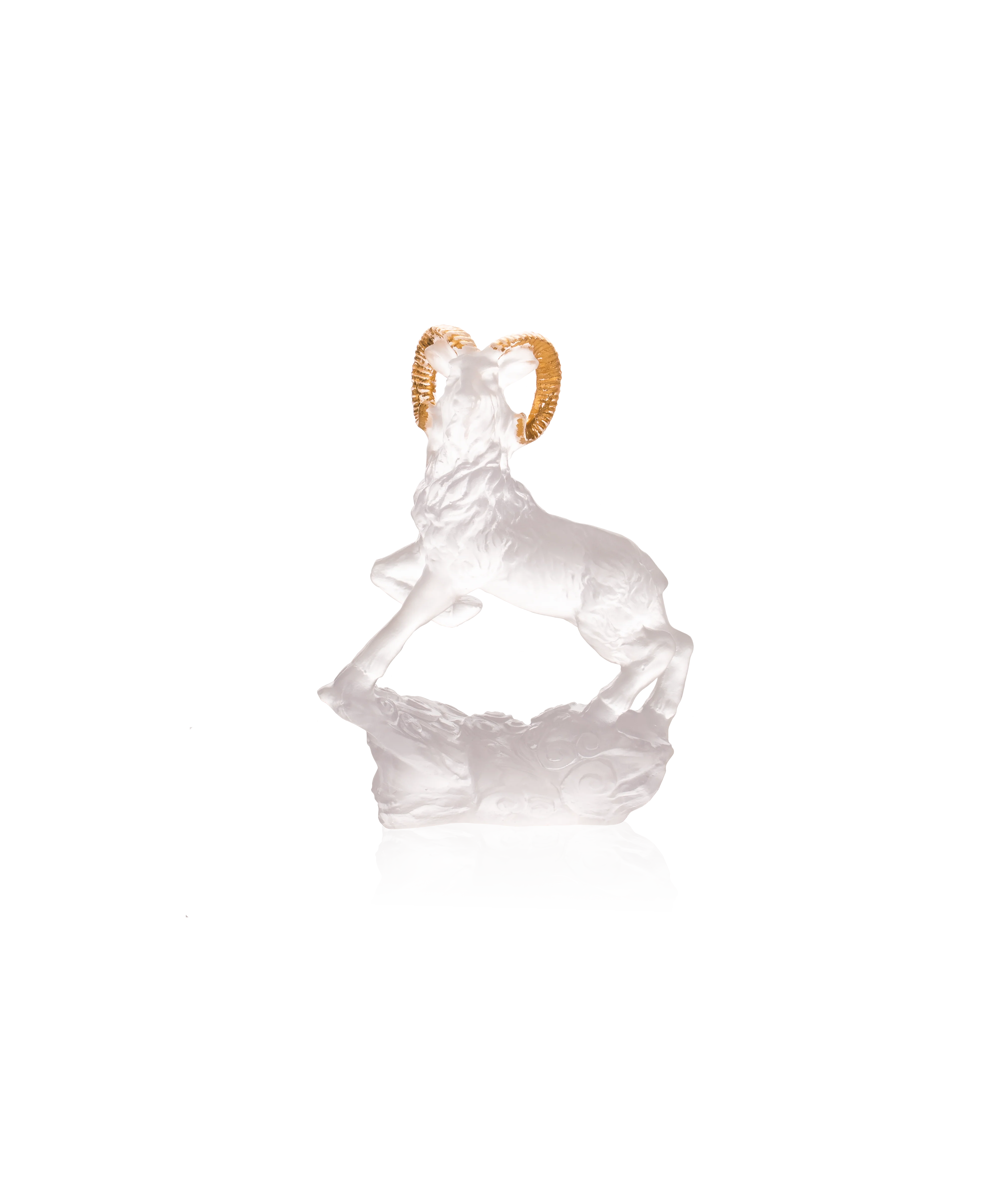 Chèvre Horoscope Blanc et or 128ex