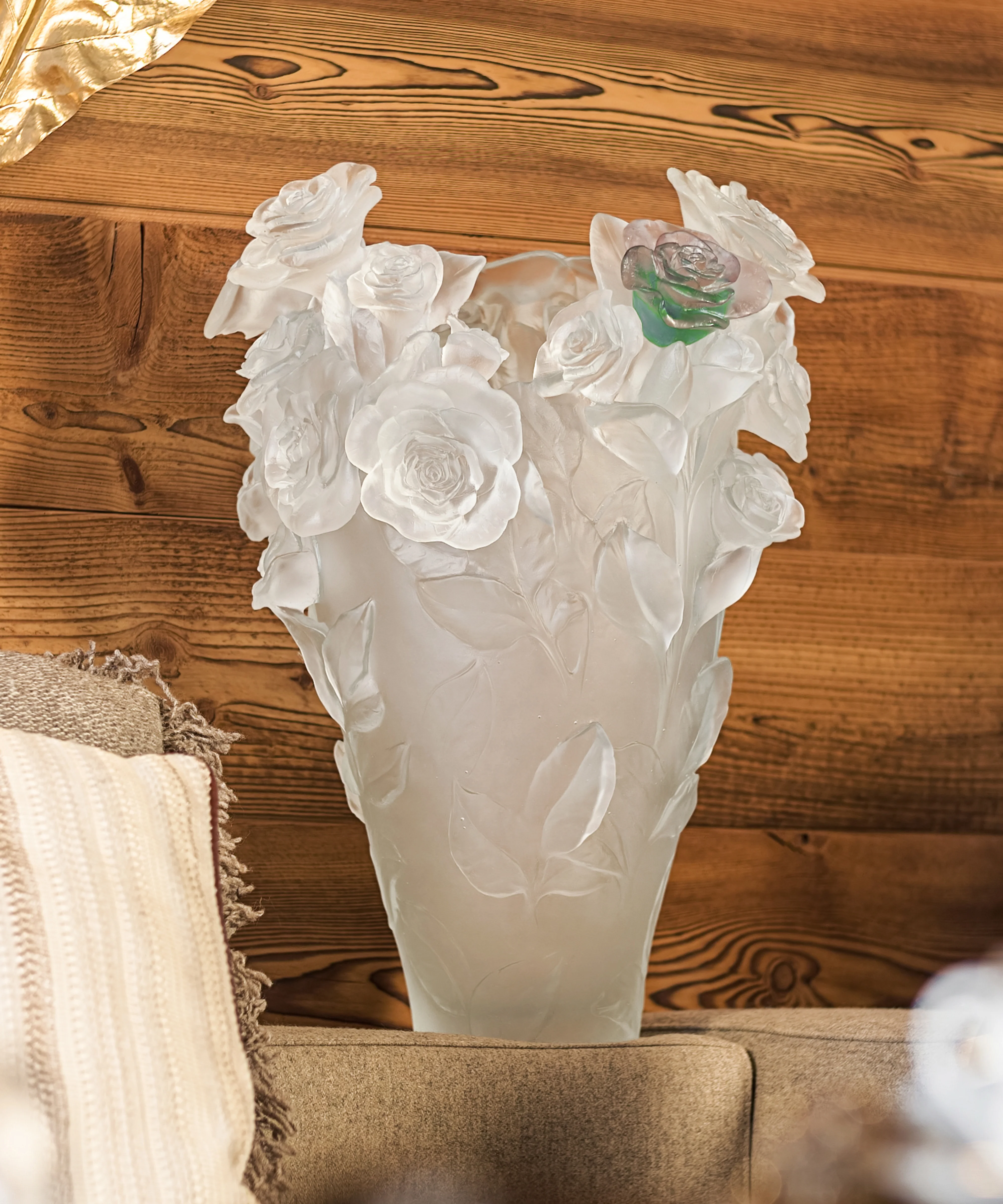Rose Passion Vase magnum Blanc, fleur verte et rose 50ex - Image 6